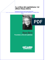 PDF of Precariedad Y Critica Del Capitalismo 1St Edition Klaus Dorre Full Chapter Ebook