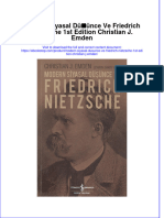 Full Download Modern Siyasal Dusunce Ve Friedrich Nietzsche 1St Edition Christian J Emden Online Full Chapter PDF