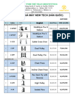 Bảng báo giá hàng New Tech Hàn Quốc 24072020