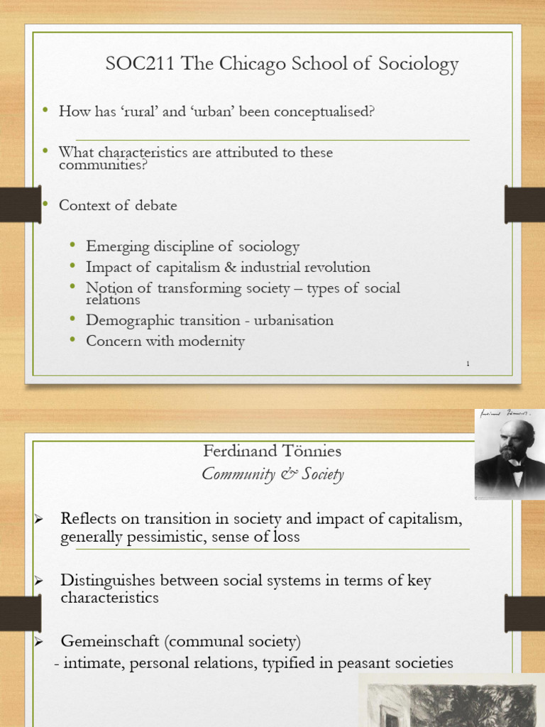 Chicago School of Sociology Insights | PDF | Cost Of Living | Liberal ...