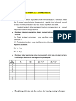 Koreksi Statistik Uji T Independen Eksperimen