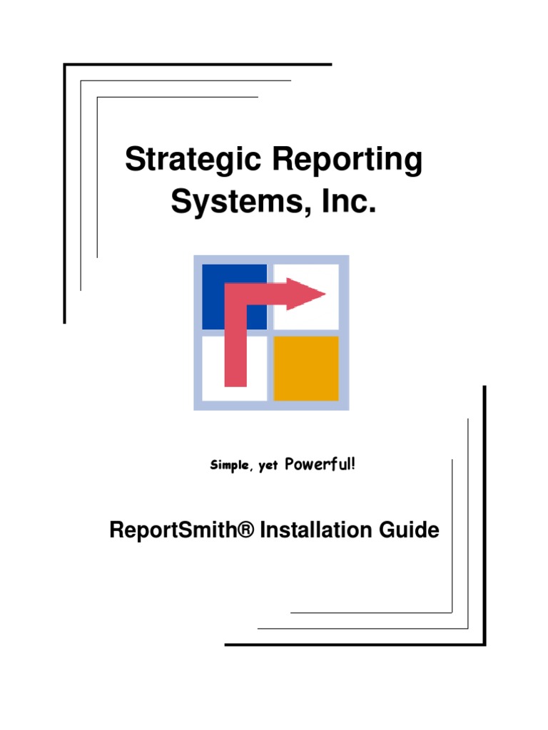 Report Smith Installation Guide | PDF | Installation (Computer Programs ...
