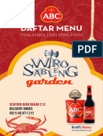 Wiro Sableng Garden Menu 2023