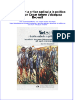 Full Download Nietzsche Y La Critica Radical A La Politica 1St Edition Cesar Arturo Velazquez Becerril Online Full Chapter PDF