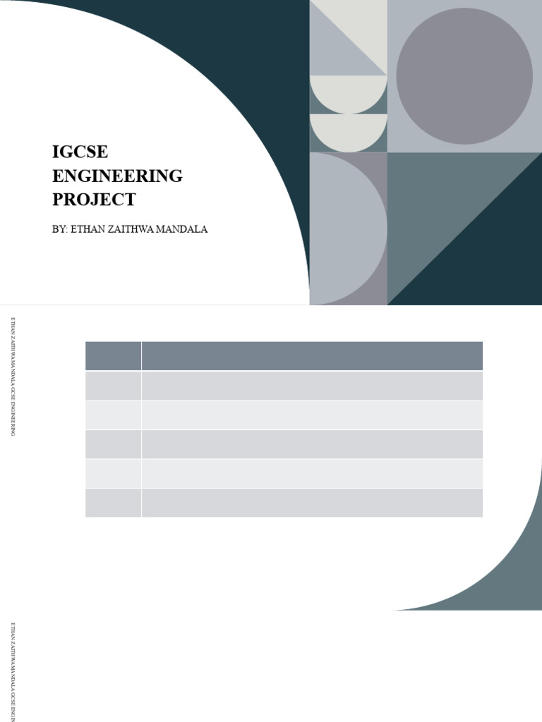 Engineering Project Design Folder | PDF | Series And Parallel Circuits ...