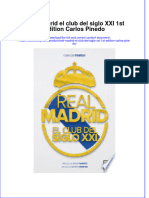 PDF of Real Madrid El Club Del Siglo Xxi 1St Edition Carlos Pinedo Full Chapter Ebook