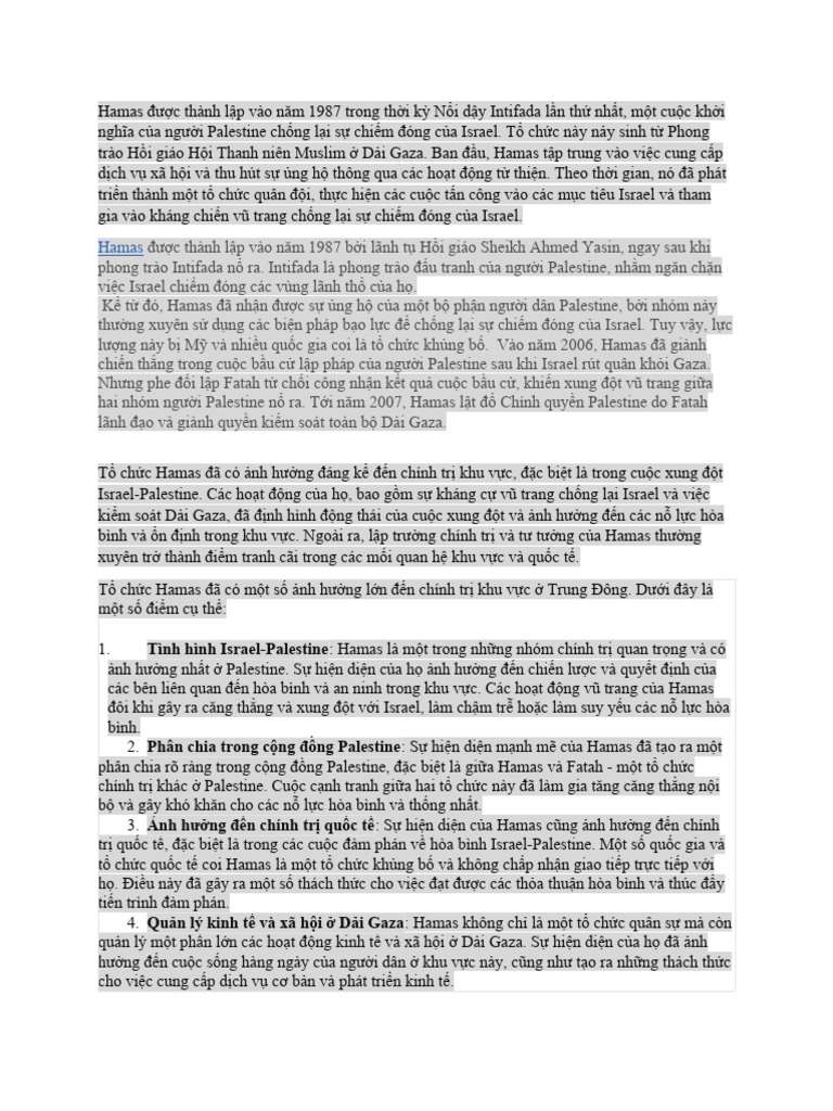Hamas intelligence overview