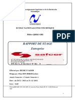 safcer rapport de stage