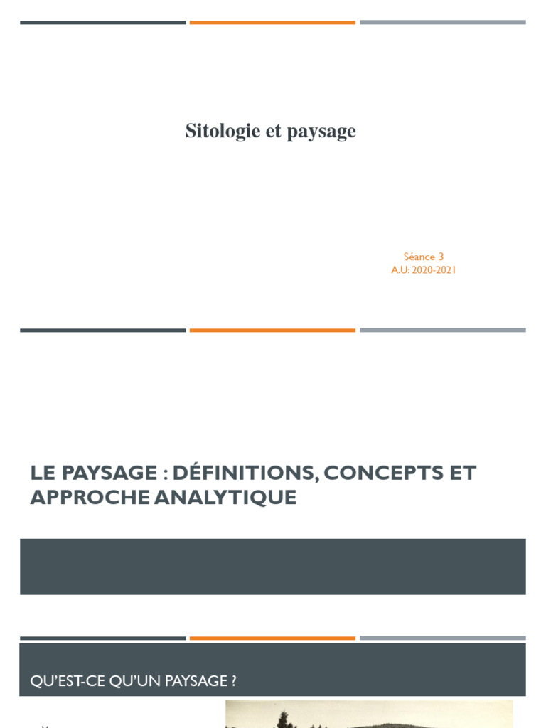 Analyse des paysages et de leur évolution | PDF | Paysage | Écologie