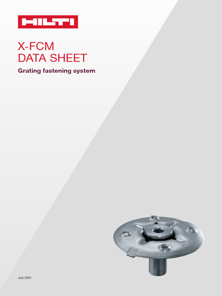 X-FCM Grating Fastening System Guide | PDF | Stainless Steel | Corrosion