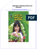 Full Ebook of What Do People Do in Spring Jenna Lee Gleisner Online PDF All Chapter