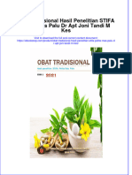 full download Obat Tradisional Hasil Penelitian Stifa Pelita Mas Palu Dr Apt Joni Tandi M Kes online full chapter pdf 
