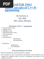 Chapter 2 Basic Concepts of C++ Programming