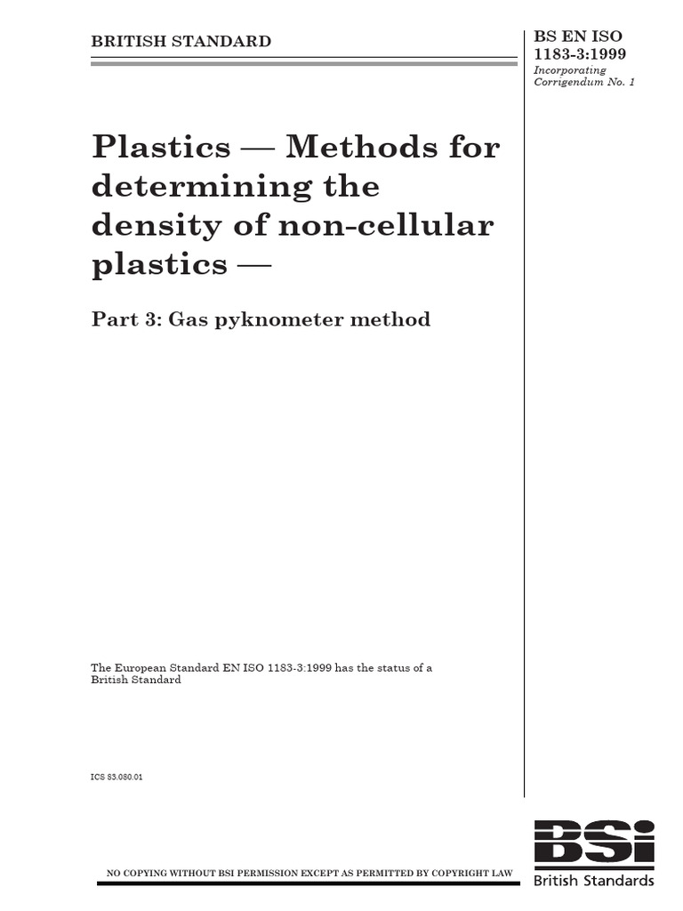 1183-3-1999 - BS en Iso | PDF