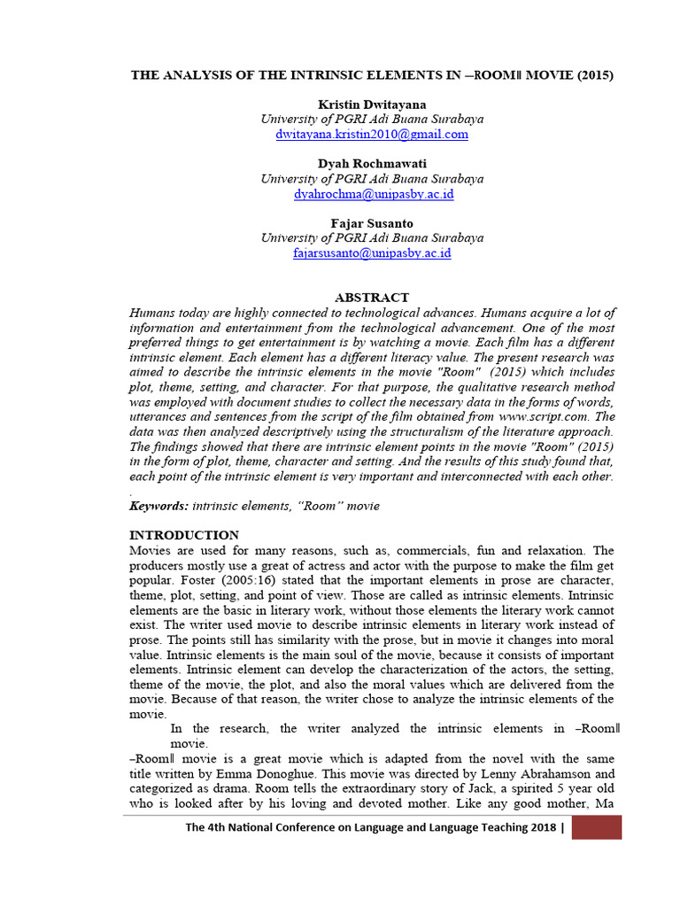 Film Analysis for Literature Students | PDF | Plot (Narrative ...