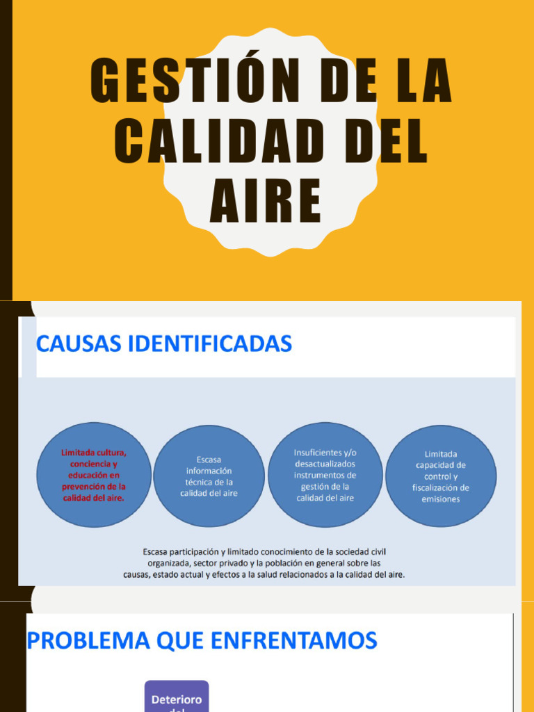 Gestión de Calidad del Aire y Contaminantes | PDF | Partículas | La ...