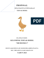 Proposal Kelompok Ternak Bebek - Berkah Jaya