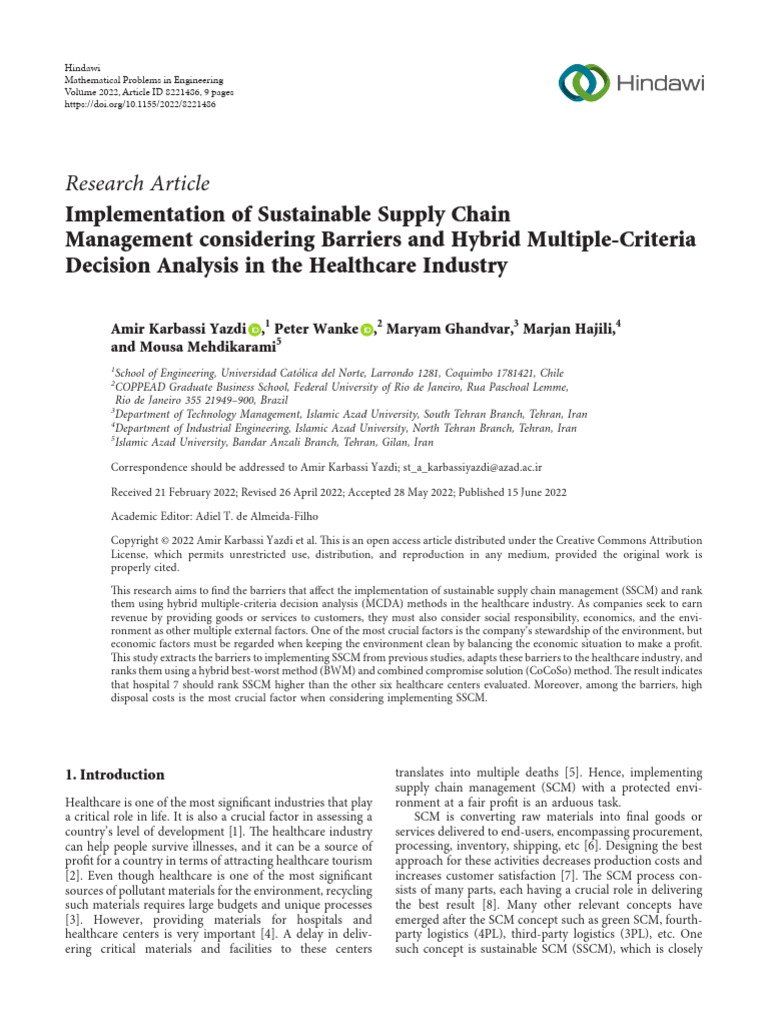 Implementation of Sustainable Supply Chain | PDF | Supply Chain ...