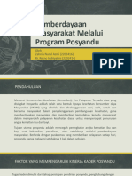 Presentasi Posyandu Kelompok 11 Pemberdayaan