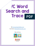 CVC Word Search Worksheets
