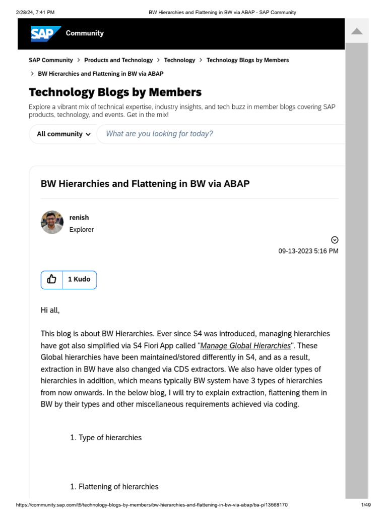 BW Hierarchies and Flattening Overview | PDF | Computer Engineering ...