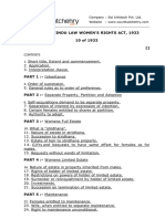 Mysore Hindu Law Womens Rights Act, 1933