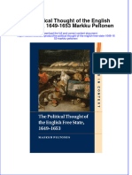 Full Ebook of The Political Thought of The English Free State 1649 1653 Markku Peltonen Online PDF All Chapter