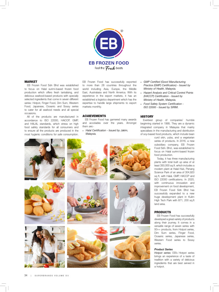 Malaysia Volume 12 EB Frozen Food | PDF | Hazard Analysis And Critical ...