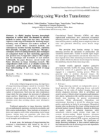 Image Denoising Using Wavelet Transformer