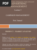 Advertising MANAGEMENT Lecture 3