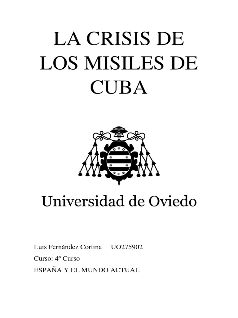 La Crisis De Los Misiles De Cuba Pdf Fidel Castro Guerra Fría