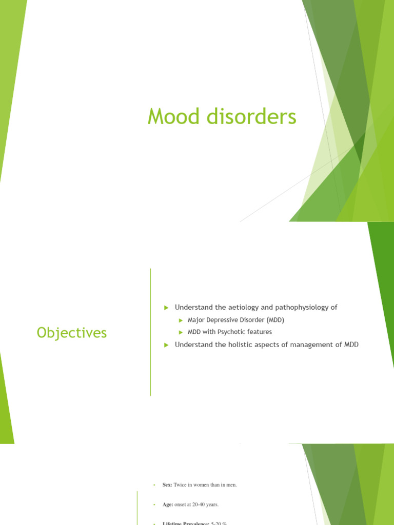 Mood Disorders Y2 Session | PDF | Major Depressive Disorder | Bipolar ...