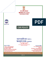 WAPCOS CSR Policy 2021 22