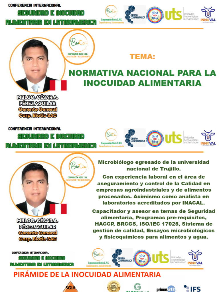 Normativa Nacional de Inocuidad Alimentaria | PDF | Análisis de Riesgo ...