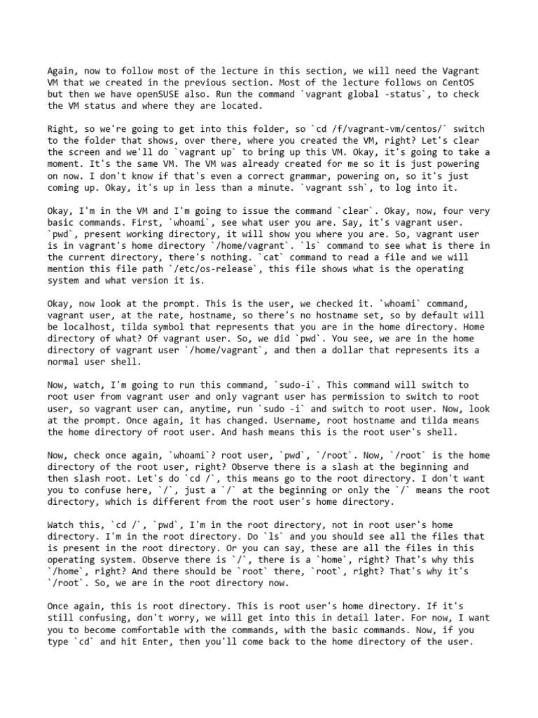 Commands And File System Pdf Superuser Computer File