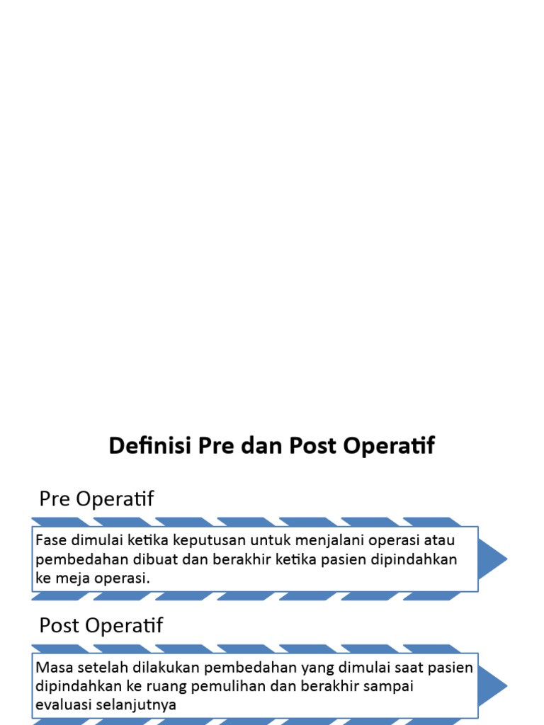 pre dan post operasi | PDF