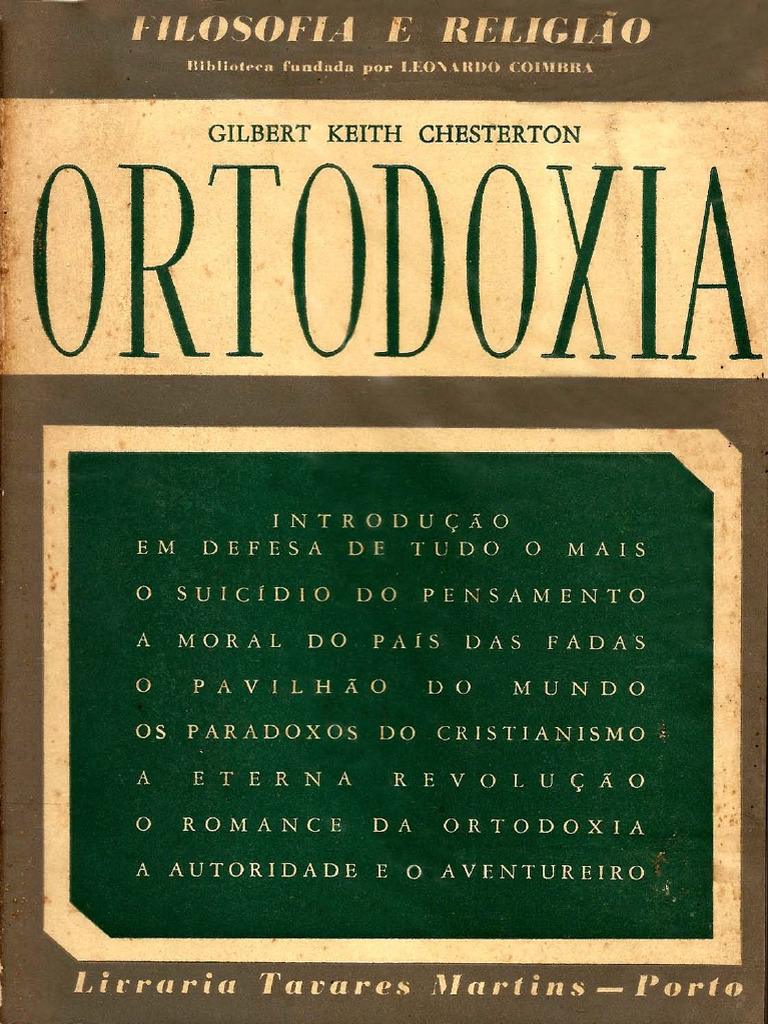 G. K. Chesterton - Ortodoxia (Edição Portuguesa) | PDF | Teologia ...