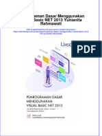 Full Download Pemrograman Dasar Menggunakan Visual Basic Net 2013 Yunianita Rahmawati Online Full Chapter PDF