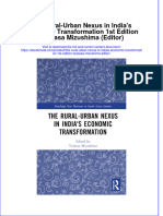 Full Ebook of The Rural Urban Nexus in Indias Economic Transformation 1St Edition Tsukasa Mizushima Editor Online PDF All Chapter