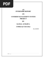 Courier Management System Project Report