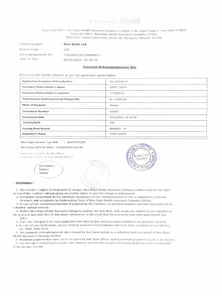 Adobe Scan 06-May-2024 | PDF | Insurance | Banks