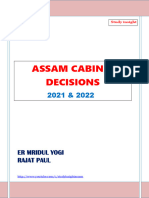 Assam Cabinet Decisions 2021-22 Complete - 28642118 - 2024 - 01 - 19 - 08 - 56
