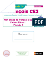 Mon Cahier de Français CE2.Fichier-Élève 1. Période 3