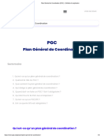 Plan Général de Coordination (PGC) - Définition & Explication