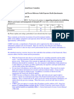 COBIT 5 The Framework and Process Reference Guide Exposure Drafts Questionnaire
