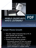 Mobile Security Risks: Who's Listening