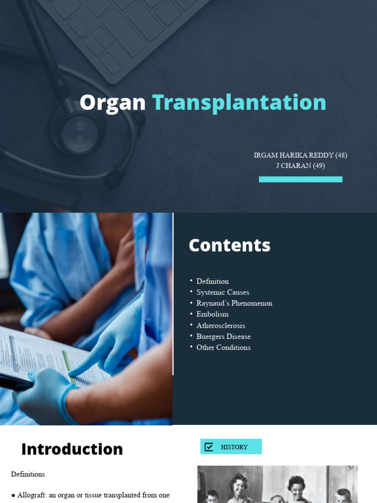 Organ Transplantation Overview | PDF | Transplant Rejection | T Cell