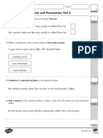 Grammar and Punctuation Test