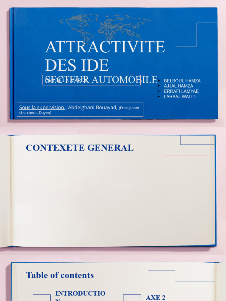 Attractivité des IDE dans l'automobile au Maroc | PDF | Voitures | Maroc