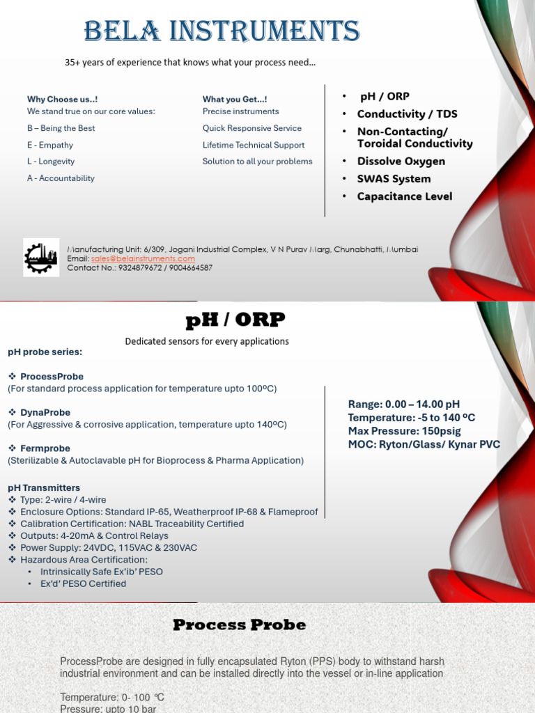 Advanced Process Measurement Solutions | PDF | Chemistry